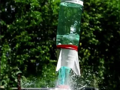 WATER ROCKET SET bottle  1 LITRE 3D print model