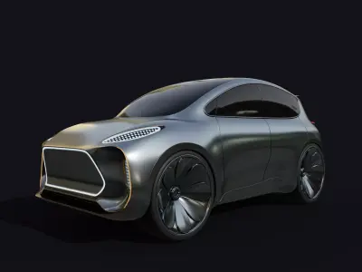 Hatchback Car 3D model