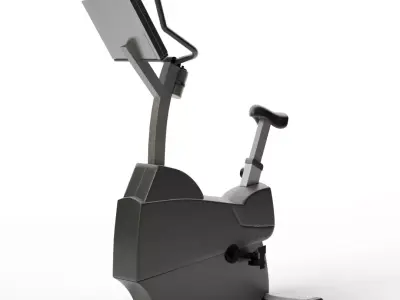 Life Fitness Professional - Performance Upright Exercise Bike Low-poly 3D model