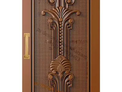 cnc design for doors 3D model buy