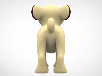 Persian Cub Low-poly 3D model