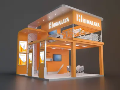 EXHIBITION STAND FROS 36 sqm 3D model