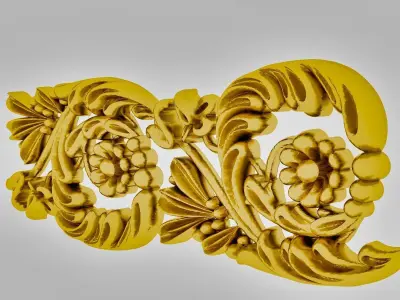 Decor ornament 3D model 01 3D model