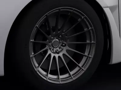 Konig Rennform Aftermarket Wheel Low-poly 3D model