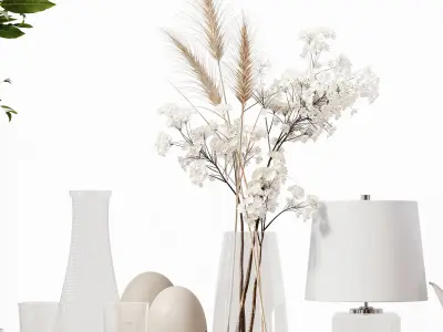 Decorative Set 254 Low-poly 3D model