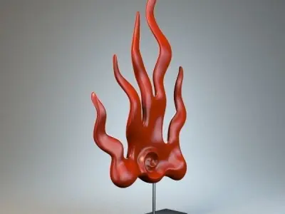Cold flame Figurine P 3D print model