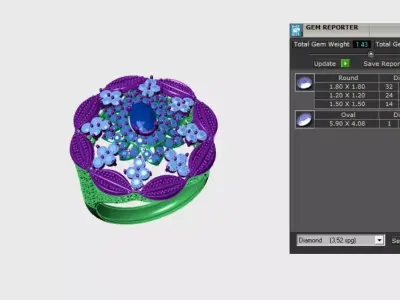 Rings 3D print model