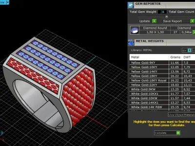 Signet ring model 1022 3D print model