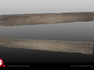 Old Wood Planks Combination for Unreal Engine and Unity 3D Low-poly 3D model