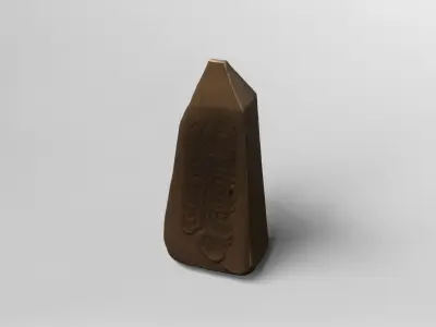 Ancient Egyptian Obelisk Fragment 3D model