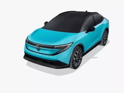 Nissan Leaf 2026 Low-poly 3D model