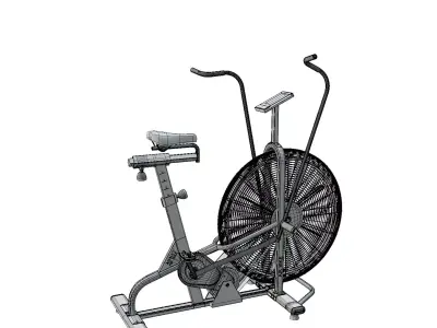 Spin Bike Low-poly 3D model