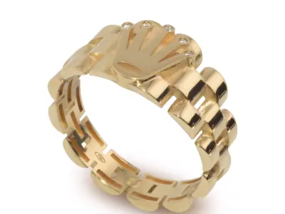 luxury  ring  3D print model