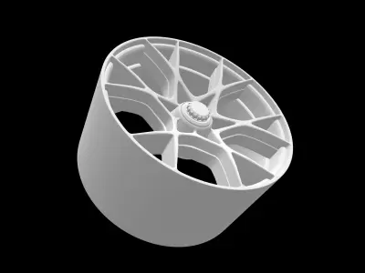 Porsche cayman gt4 rs oem scalable and printable rims 3D print model