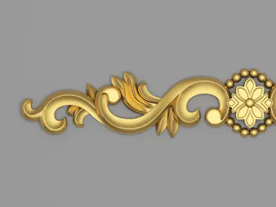 Classic Carved 005 3D model