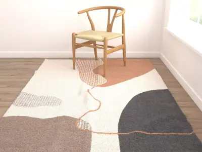 Rugs No 1059 Low-poly 3D model