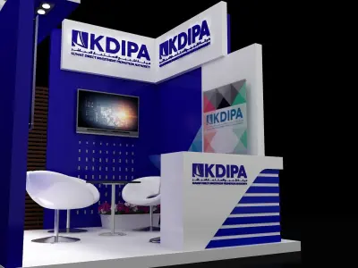 Booth Exhibition Stand a323 3D model