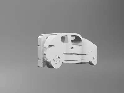 Peugeot 206 - Keychain 3D print model