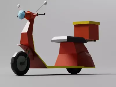 Low Poly Toon type Cars Pack Low-poly 3D model