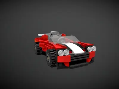 Lego Sport Car 3D model