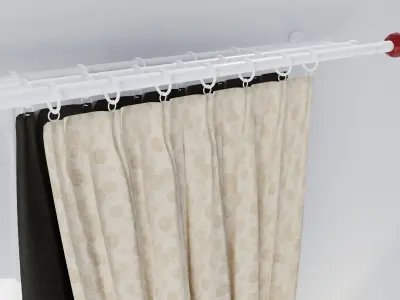 Curtains 01 collection 5 3D model
