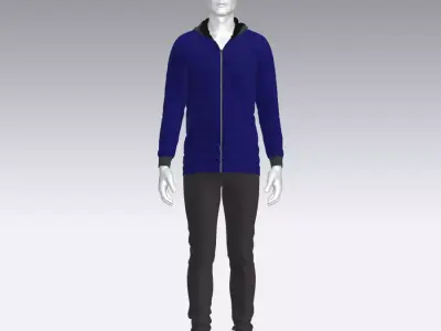 Sport Suit Low-poly 3D model 30