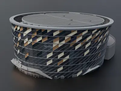 COCA COLA Arena Building 3D Model 3D model