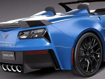 Chevrolet Corvette Z06 convertible 2015 3D model