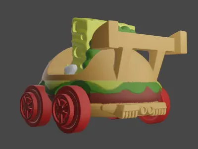 Sponge Bob Burgercar 3D print model