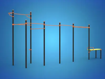 Gym Equipment Outdoor 3D model