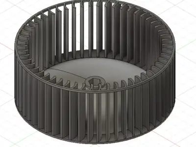 Fan for aspirating hood 3D print model