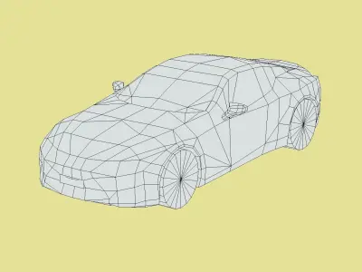 Lexus LC 500 Low-poly 3D model