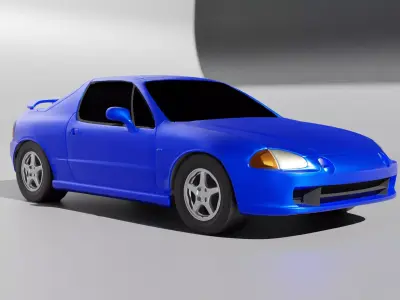 Honda CR-X del sol Civic CR-X 3D model