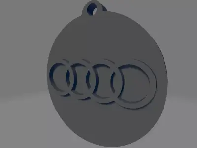 Audi Keychain 3D print model