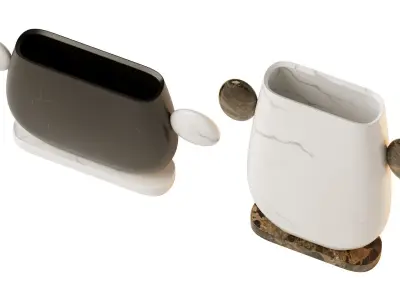 Tacca marble vase 3D model