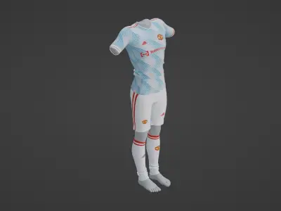 Manchester United Sportwear Low-poly 3D model
