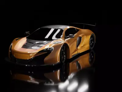 McLaren 650s GT3 2015 3D model 3D model