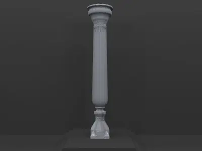 Ornament column 3D model