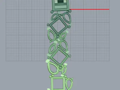 Graff earring 3D print model