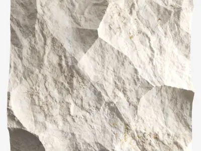 420-RockPanel piece of rock on wall 3D model
