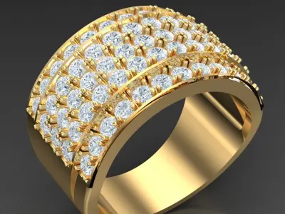 Luxury Men Rings Designs 5MR046 3D print model
