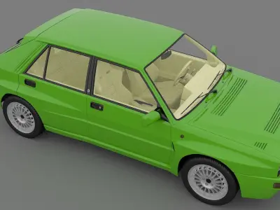 car 3d model alfa romeo 3D model