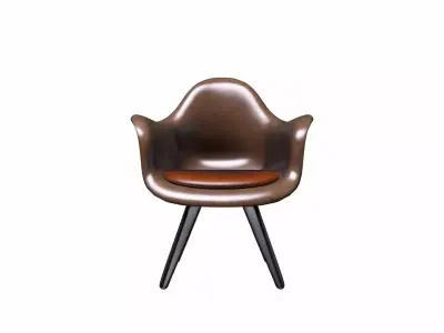 3d Render Eames Lounge Chair In Modern Design 3D model