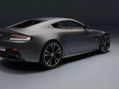 Aston Martin Vantage V12 Low-poly 3D model