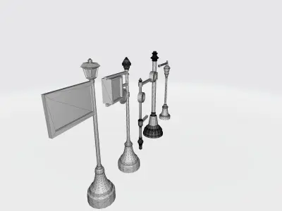 Vintage Lantern 3D Rendering 3D print model