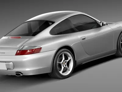 Porsche 911 996 carrera 2003 3D model