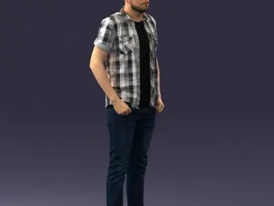 000323 Casual Male Standing Pose 1202 3dp 3D print model