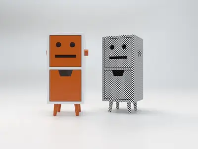 Smile box tall Free 3D model