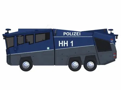 Wasserwerfer WaVe10 Low-poly 3D model