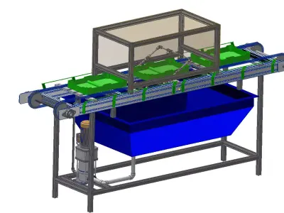 Tray cleaning machine 3D print model